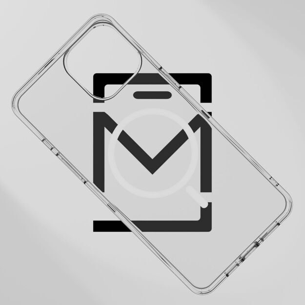 Чехол Премиальный защитный c поддержкой MagSafe для Apple iPhone 15 / Прозрачный с защитой камеры / Прочный Пластик / Айфон 15 / Противоударный, Магнитный